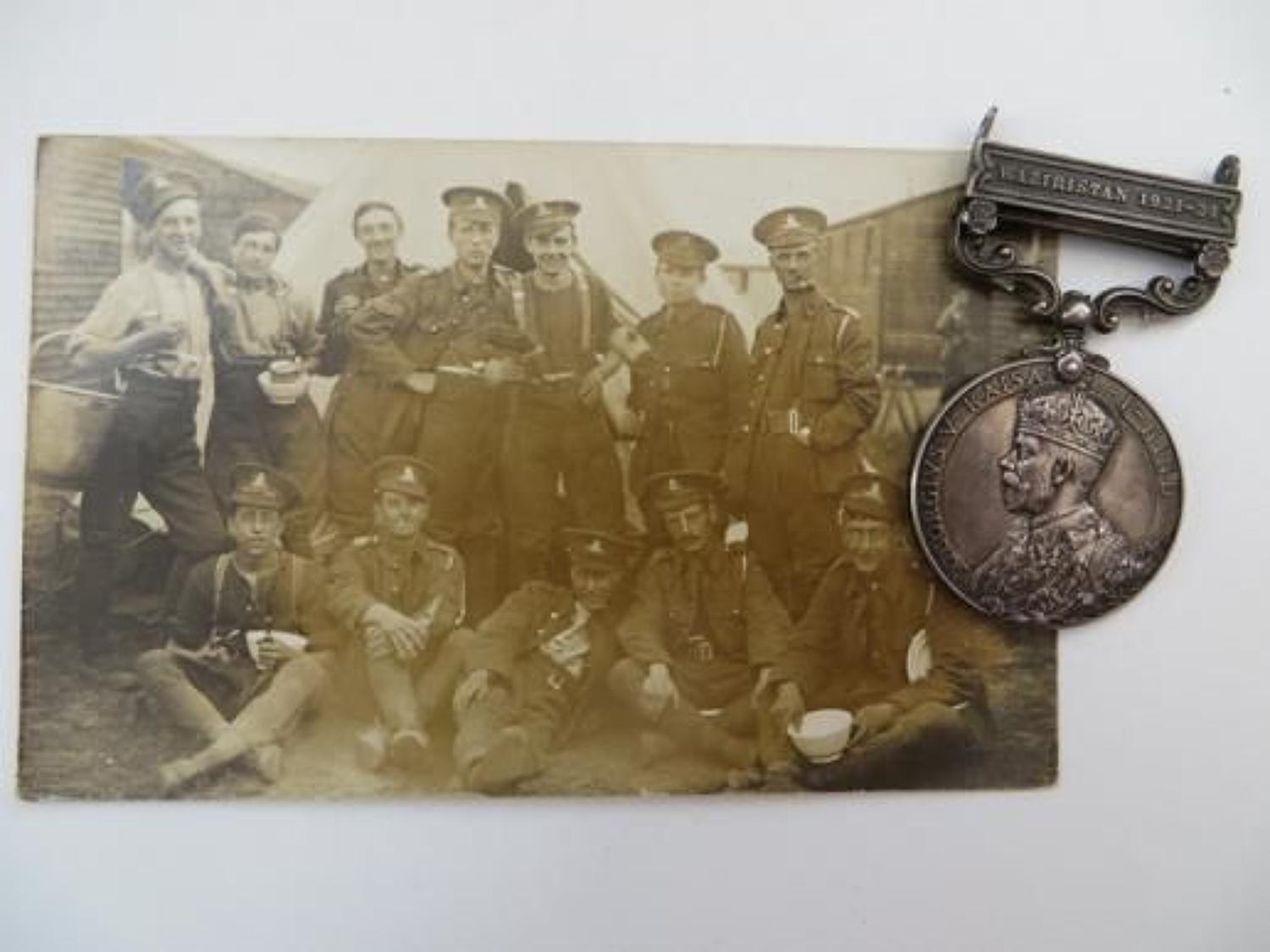 Royal Artillery I.G.S Waziristan 1921-24 Medal