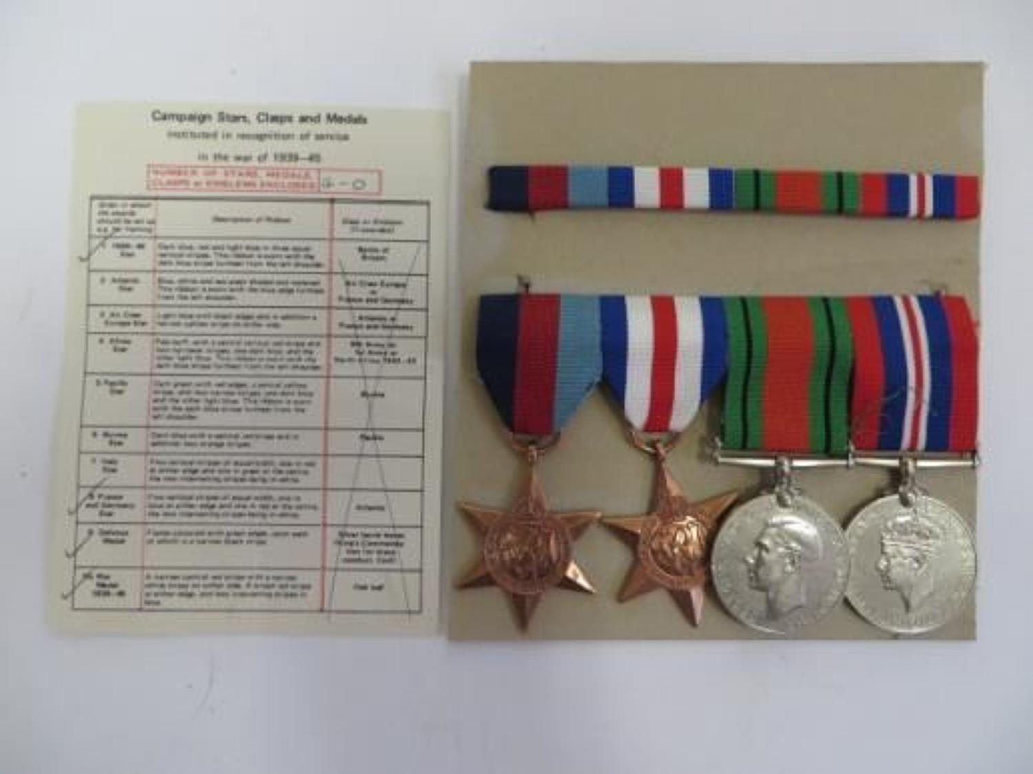 Post WW 2 Late Issue France & Germany Star Medal Group