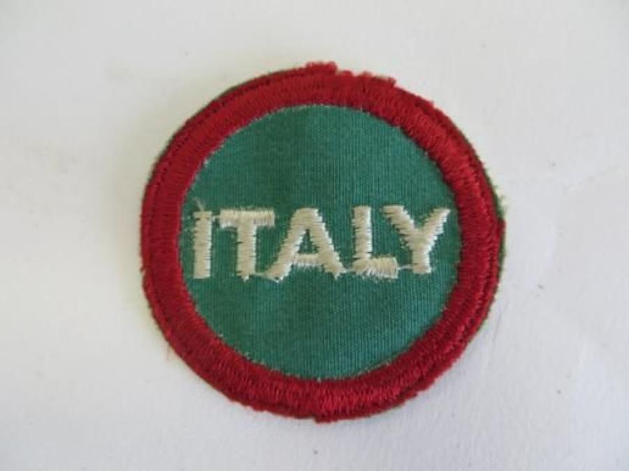 Italy American made Formation Badge