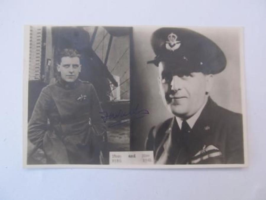 Signed WW2 RFC/RAF Postcard of S/L F Walker