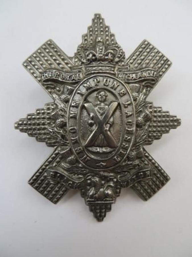 Victorian Black Watch Bonnet Badge