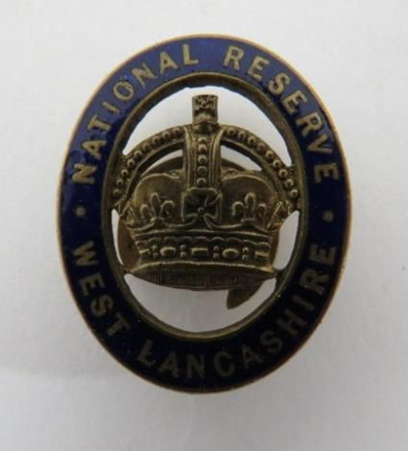 West Lancashire National Reserve Lapel Badge