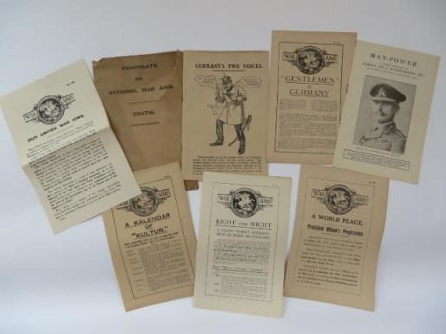 Inter War Pamphlets on National War Aims