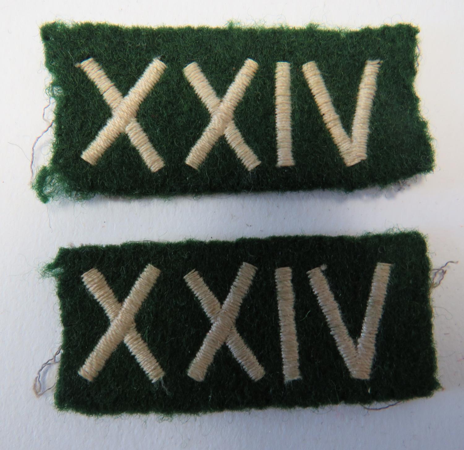 Pair of South Wales Borderers Formation Badges