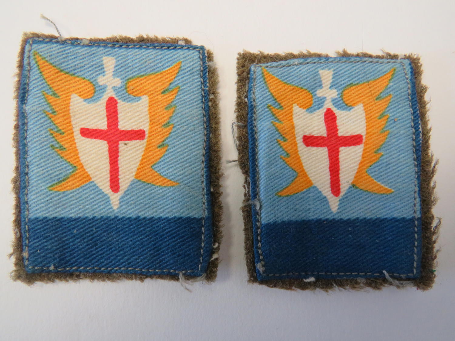 Pair of Allied Forces South East Asia Formation Badges