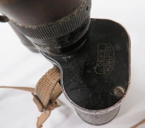 Rare 1939 Pattern Leather Binocular Pouch and Binoculars