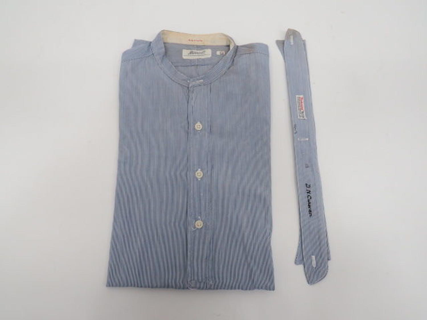 Interwar R.A.F /Civilian Blue Collarless Shirt