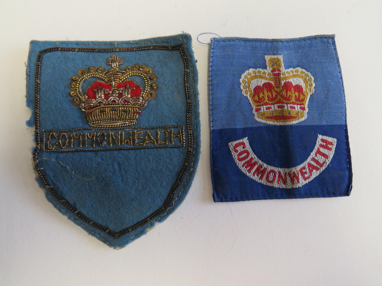 Two Post 1953 Commonwealth Forces Formation Badges