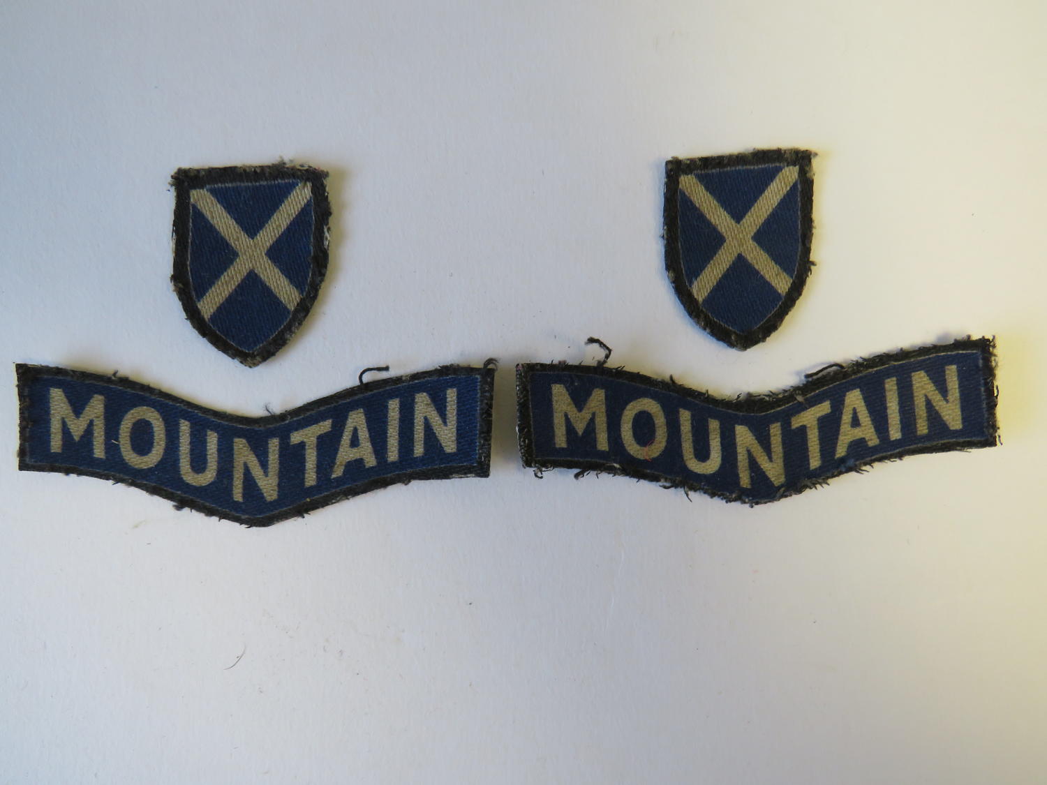 Pair of 52nd ( lowland ) Division Formation Badges