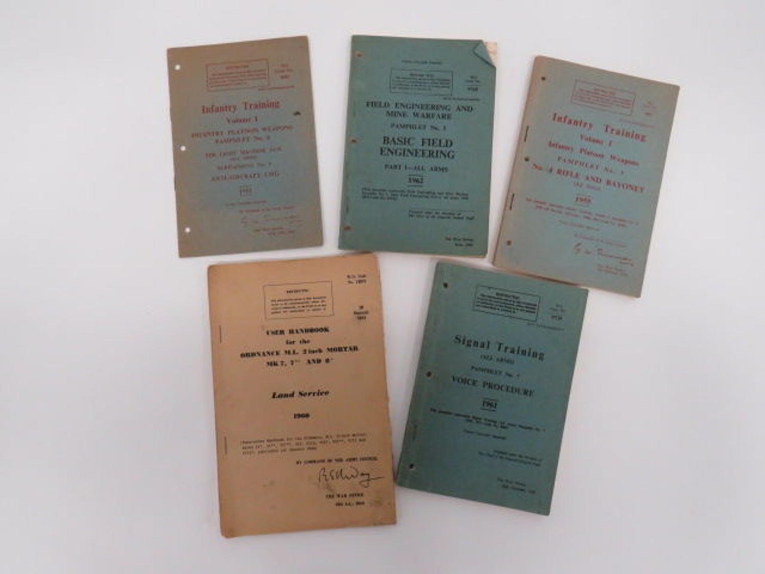 5 Various Post War Official Pamphlets