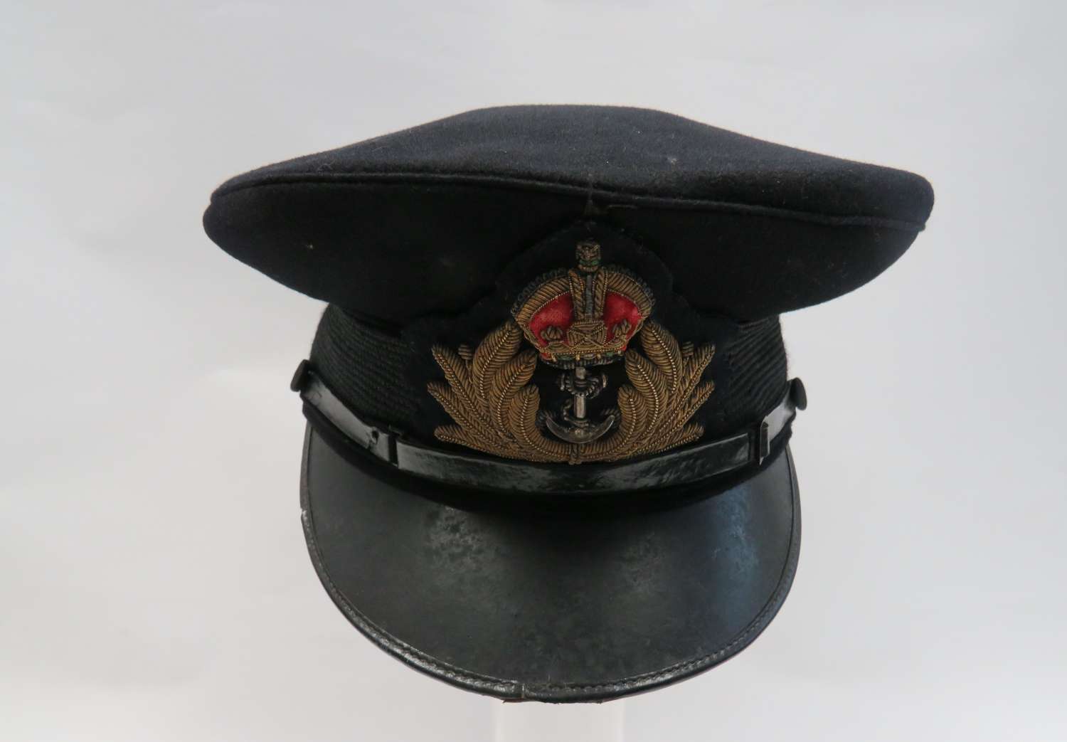 WW 2 Royal Navy Officers Service Dress Cap