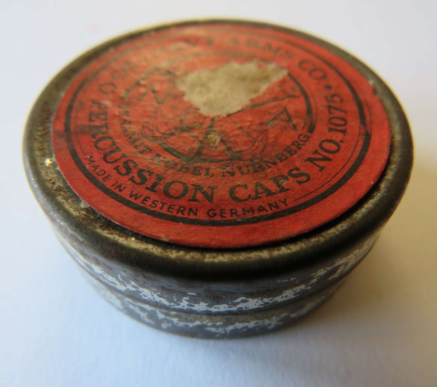 Percussion Cap Tin by Navy Arms co