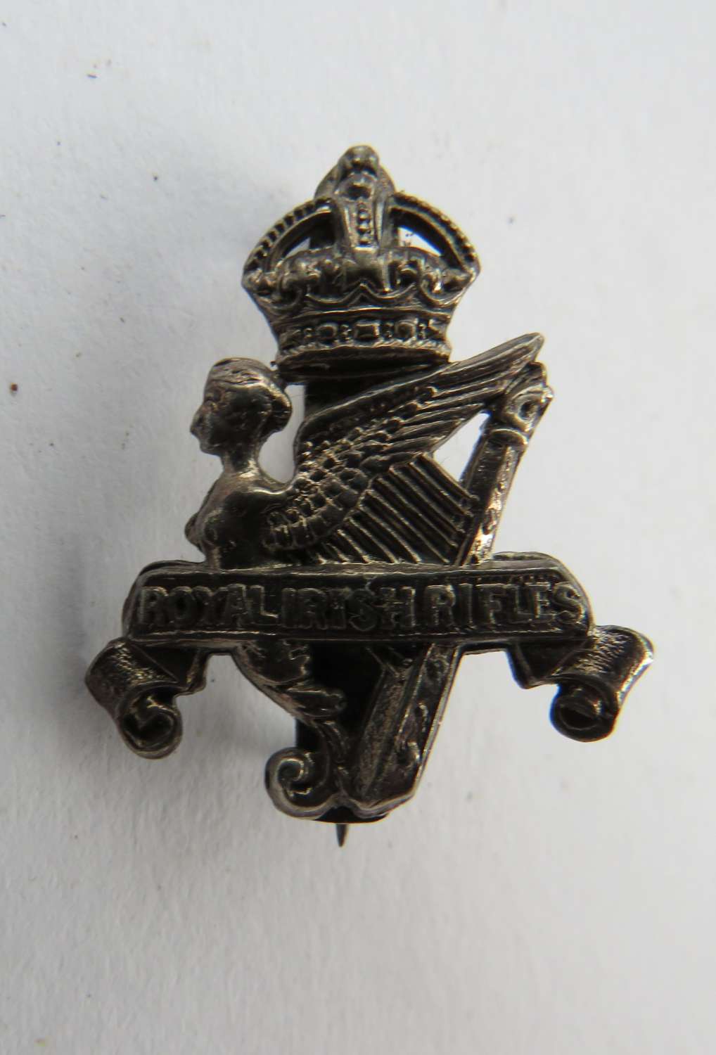 Royal Irish Rifles Officer Pattern Cord Boss Badge