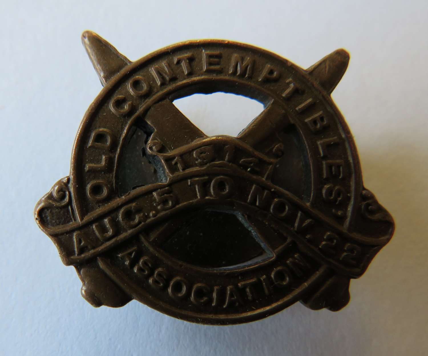 Old Contemptibles 1914 Lapel Badge