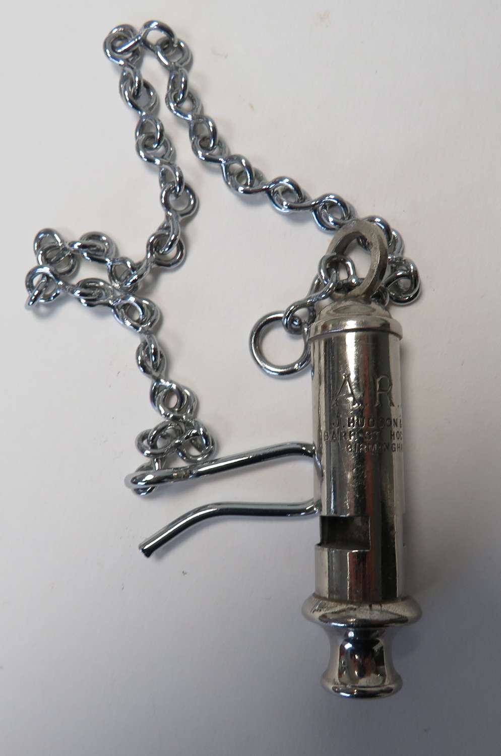 WW 2 A.R.P Whistle and Chain
