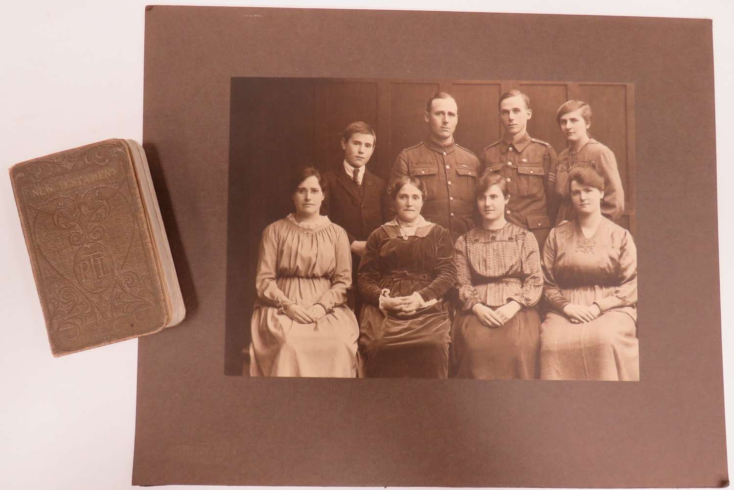 WW 1 Bible and Family Photo