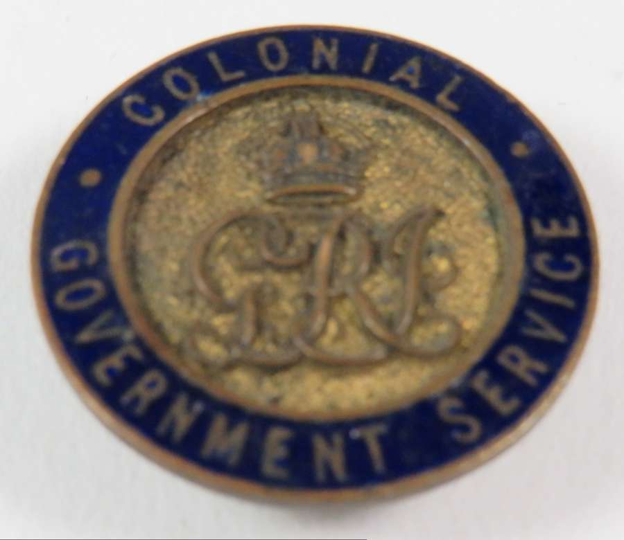 Colonial Government Service Lapel Badge