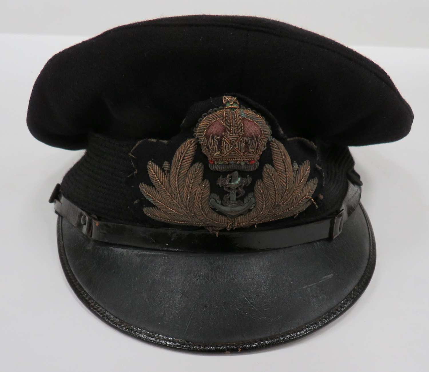 WW 1 Period Royal Navy Officers Service Dress Cap