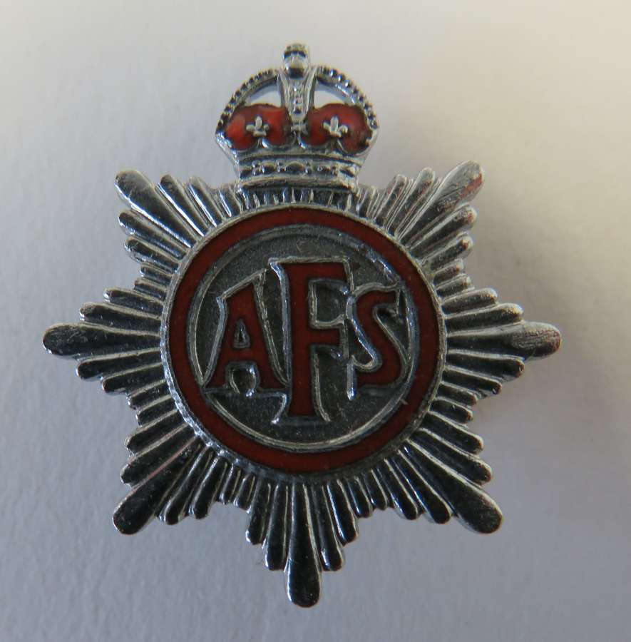 WW 2  A.F.S Lapel badge