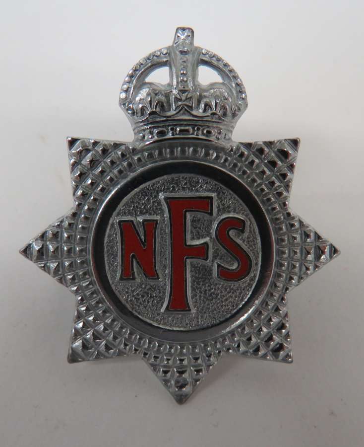 WW2 National Fire Service Cap Badge