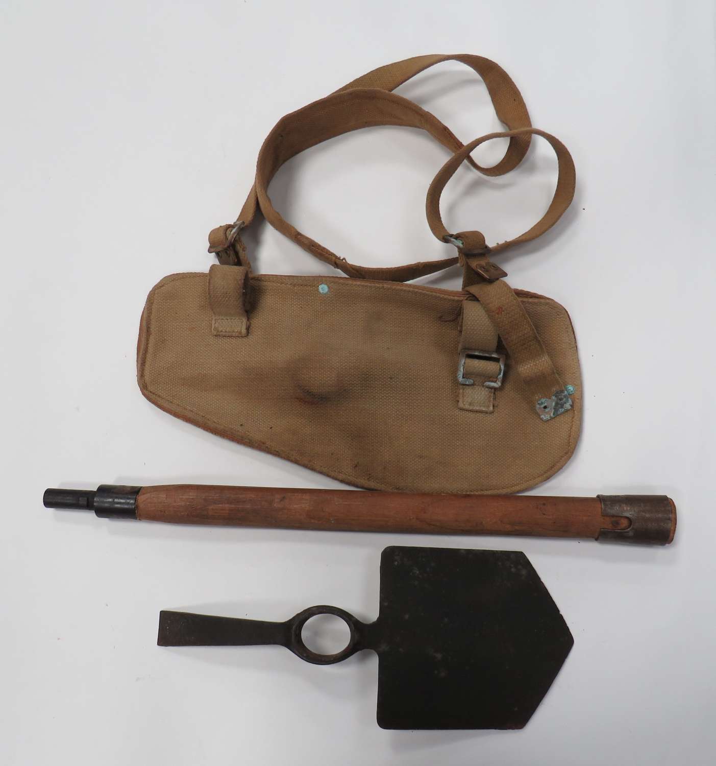 1944 Dated British Entrenching Tool and Carrier