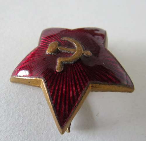 Russian Star Cap Badge
