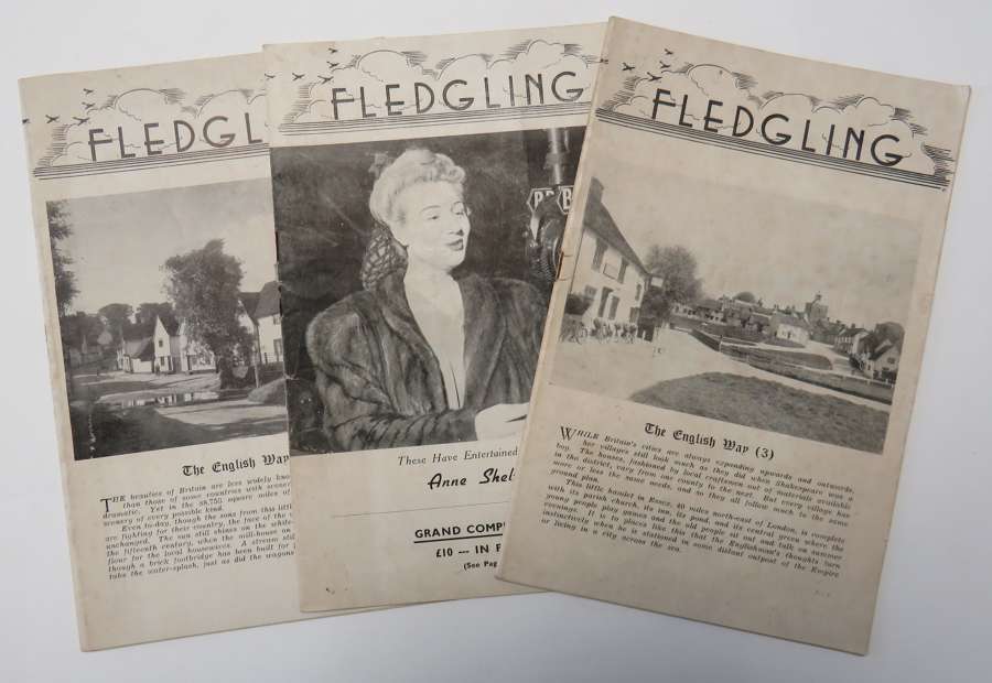 Three 1944 Dated "FLEDGLING "Magazines