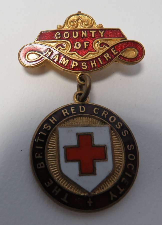 British Red Cross County of Hampshire Breast Badge