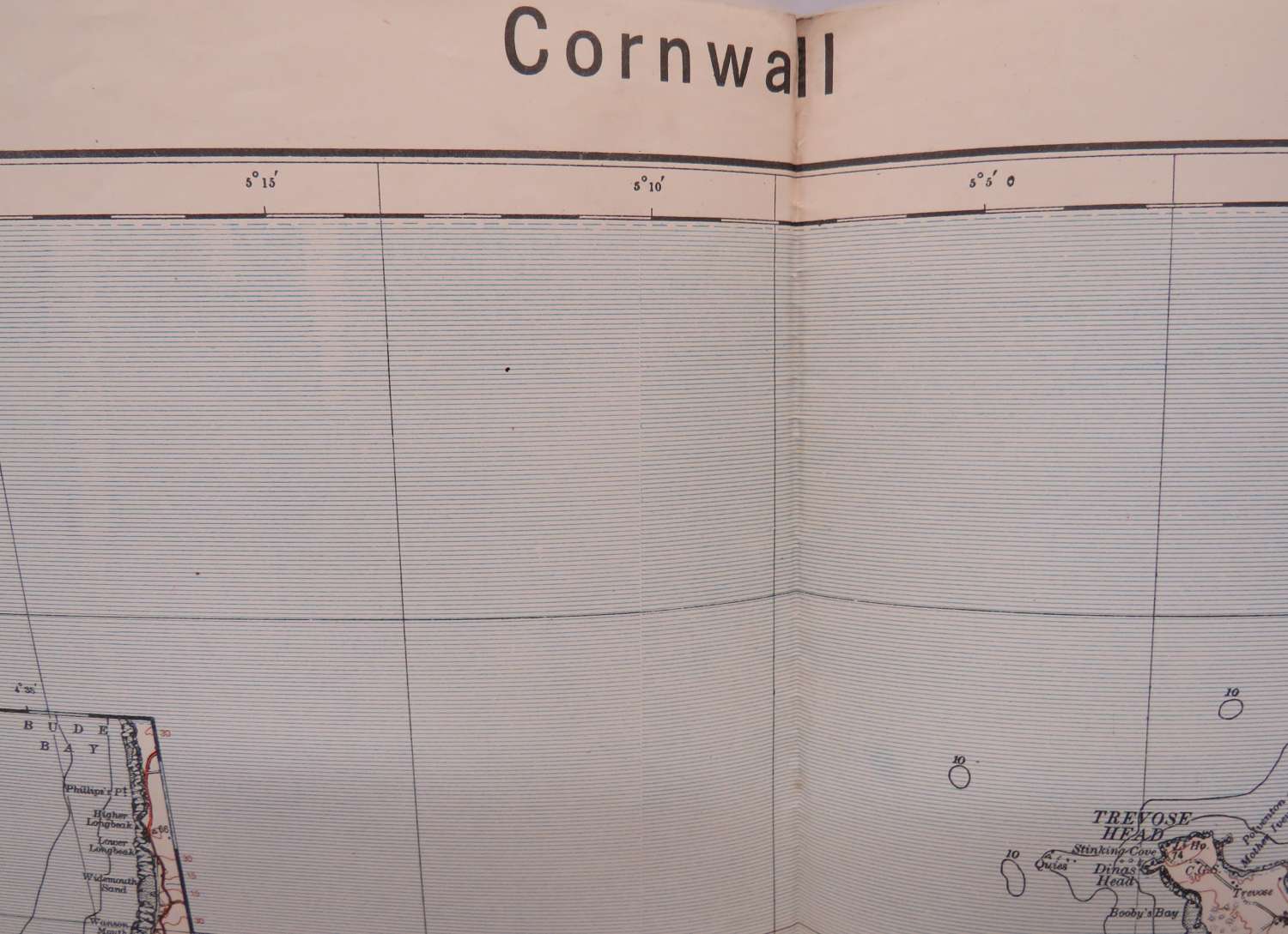 WW 2 German Invasion Map of Cornwall
