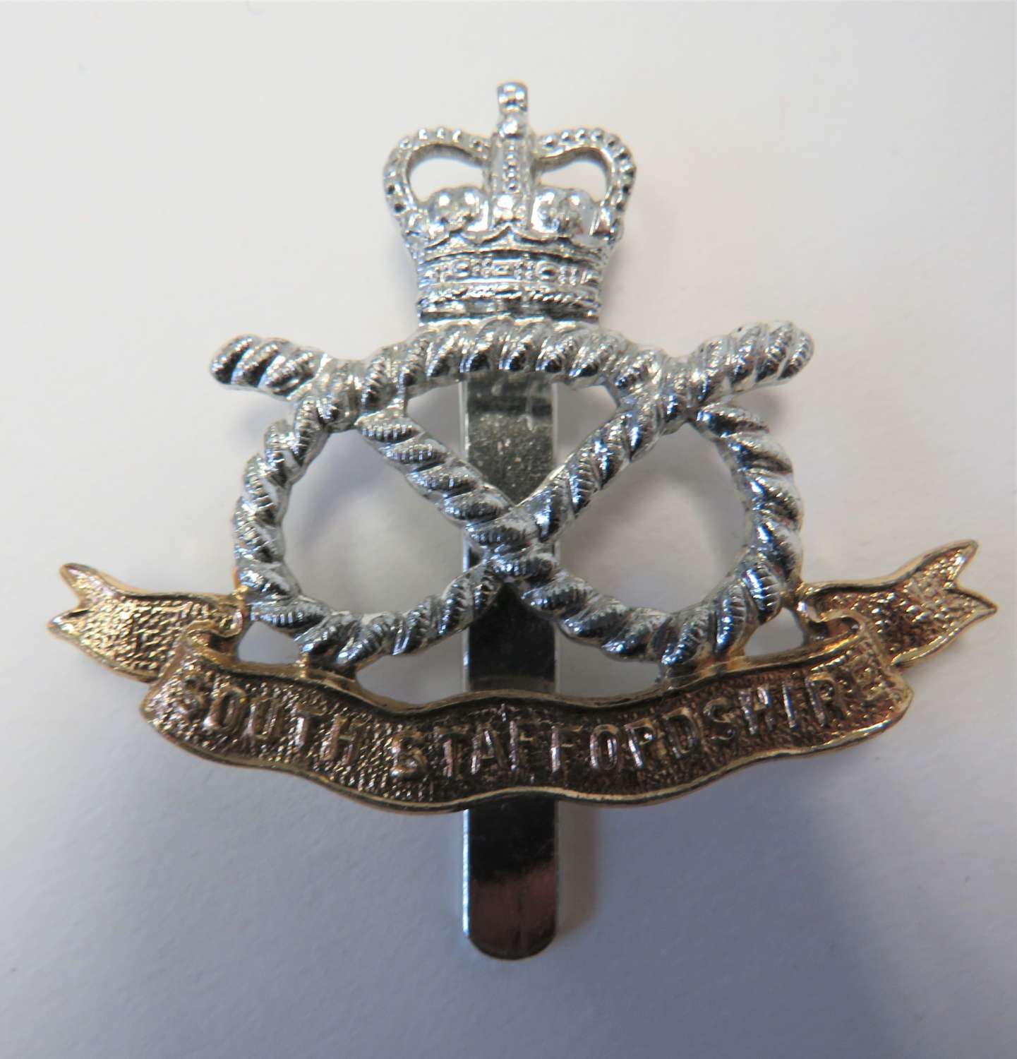 Anodised South Staffordshire Regiment Cap Badge