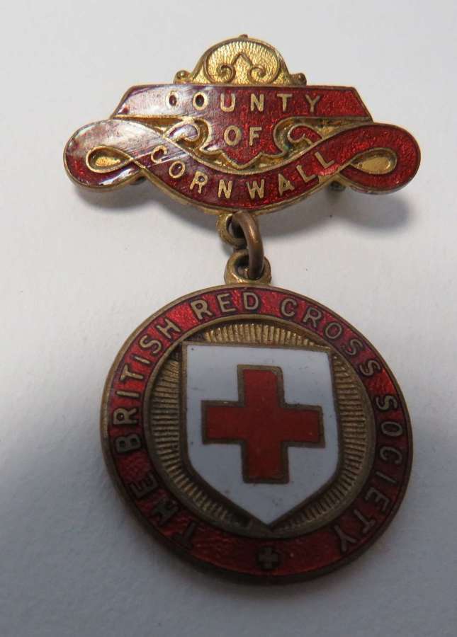 County of Cornwall British Red Cross County Breast Badge
