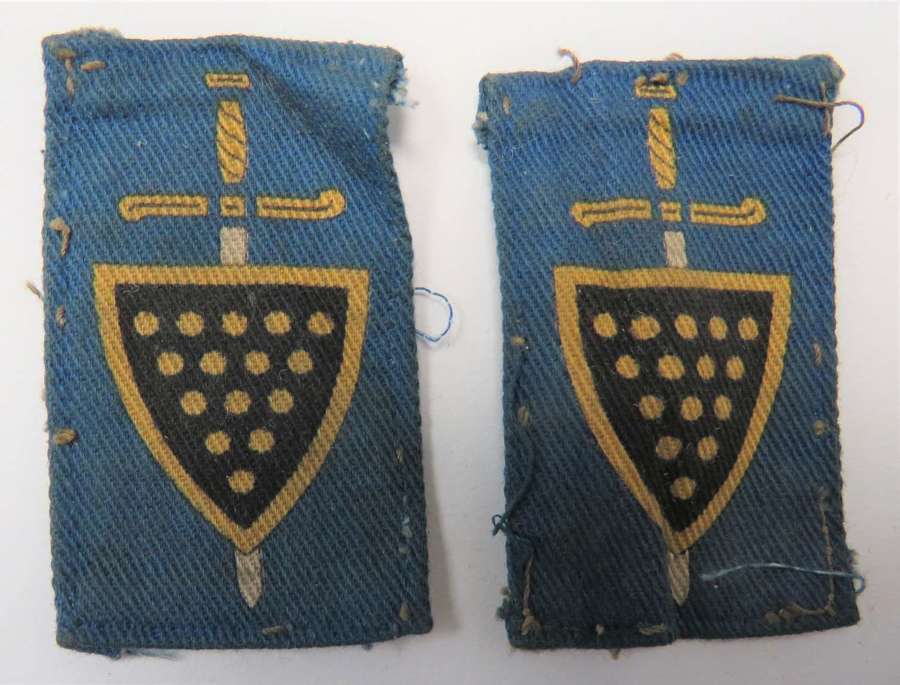 Pair of 73rd Independent Infantry Formation Badges