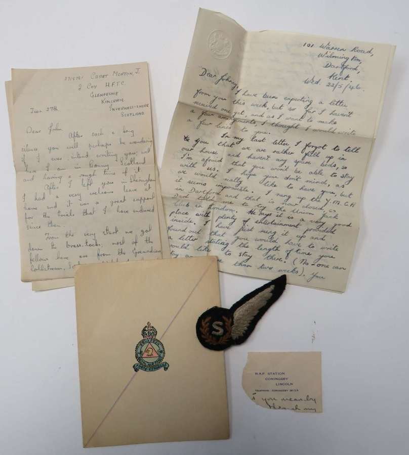 R.A.F Signallers Half Wing and Ephemera
