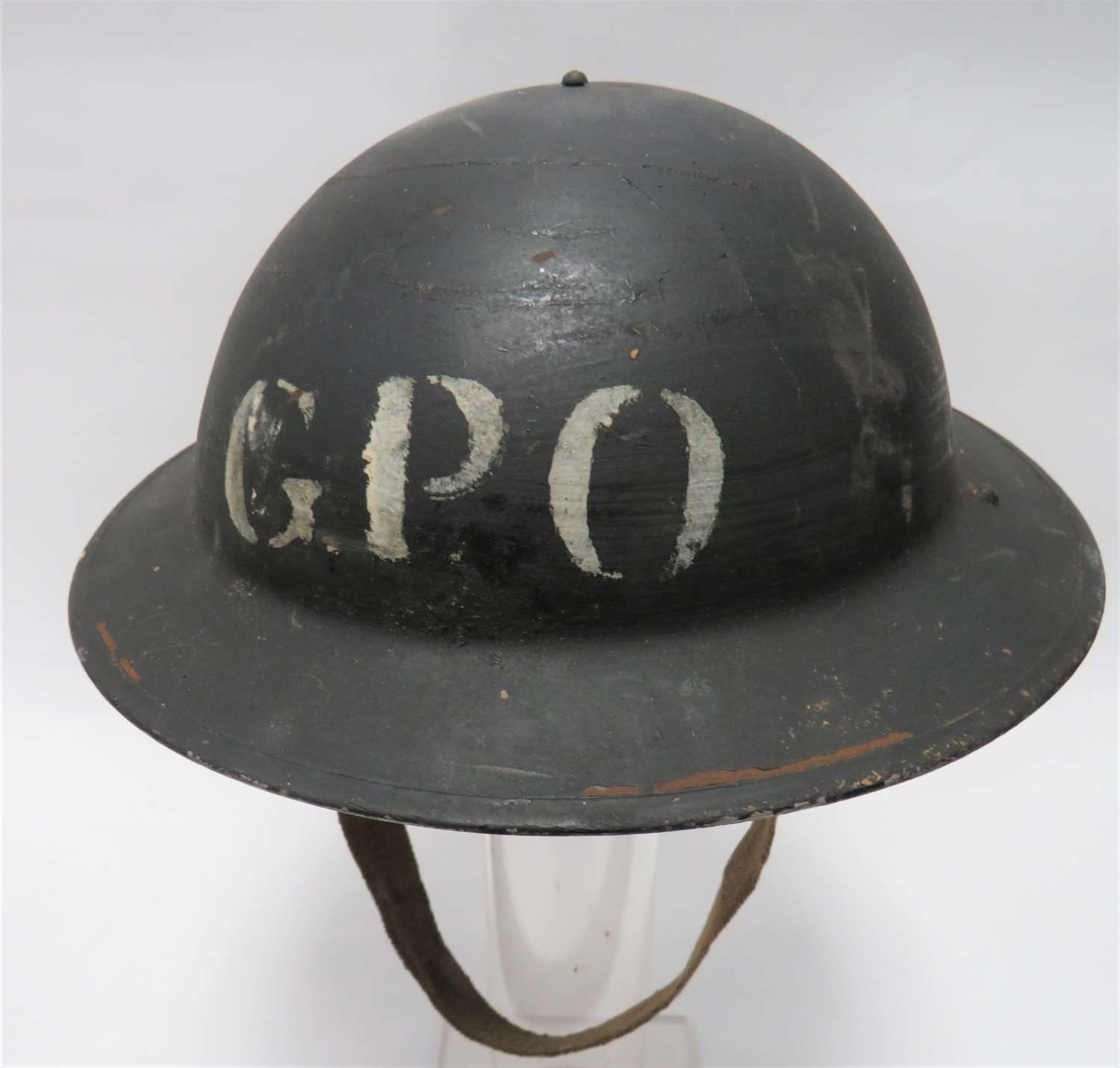 Rare WW2 G.P.O 1939 Dated Civil Defence Steel Helmet