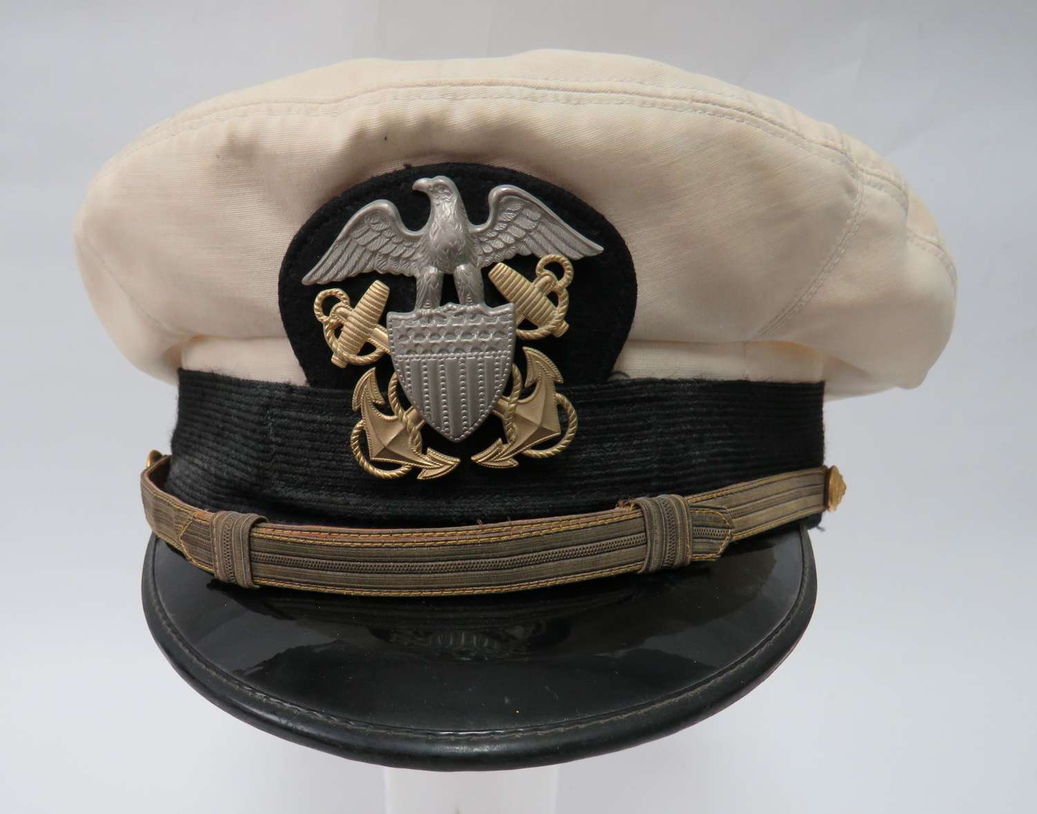 WW2 United States Navy Officers Service Dress Cap