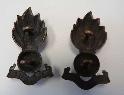 Royal Engineers Officer Collar Badges