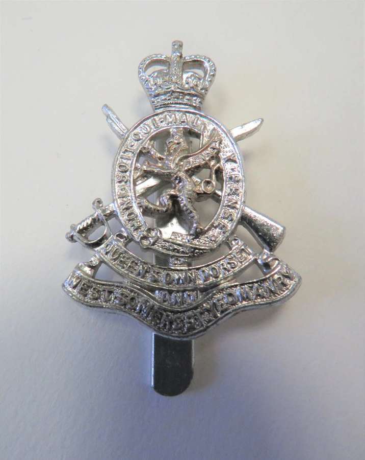 Queens Own Dorset and West Somerset Yeomanry Anodised Cap Badge