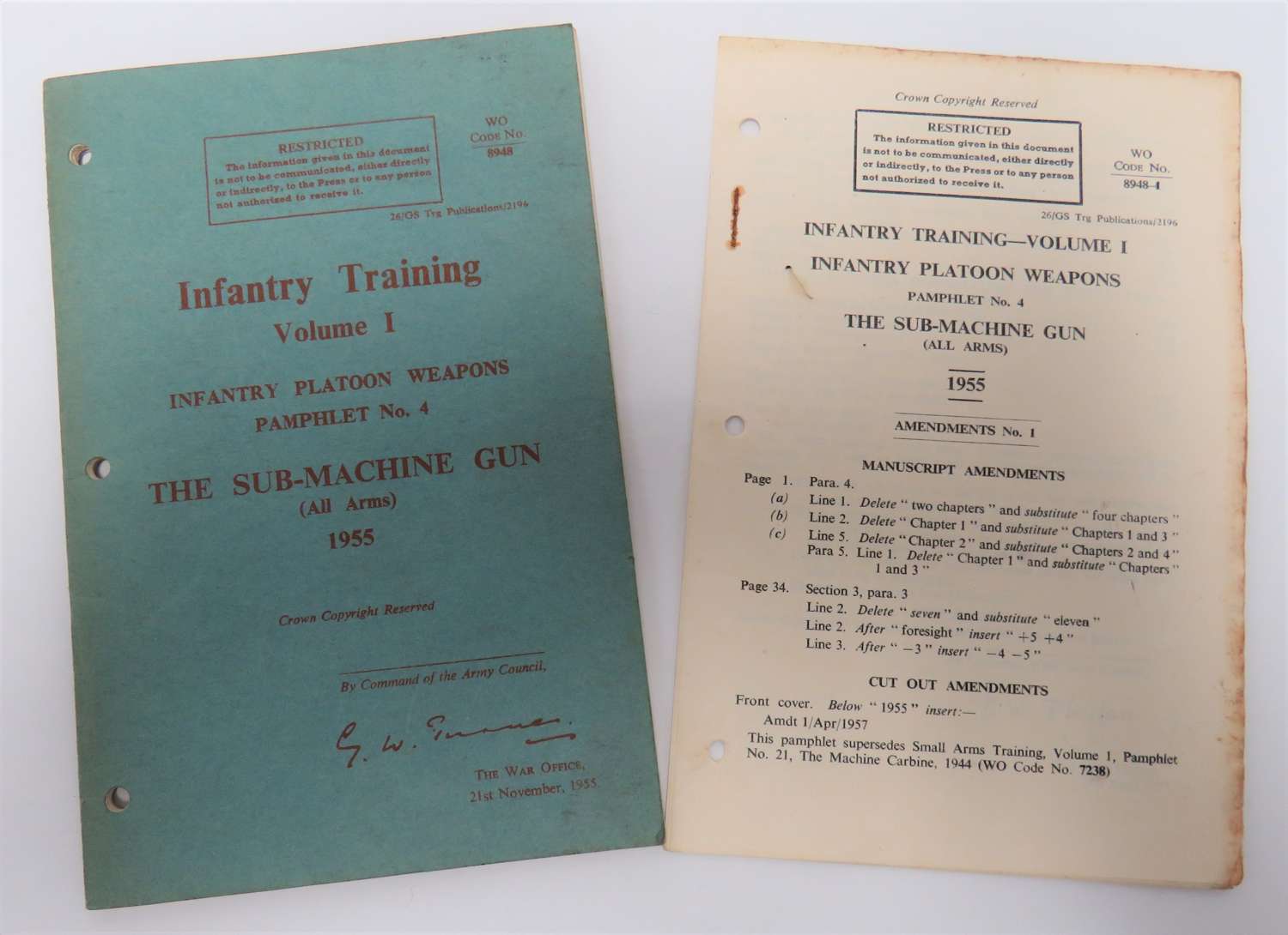 1955 Sterling S.M.G Handbook