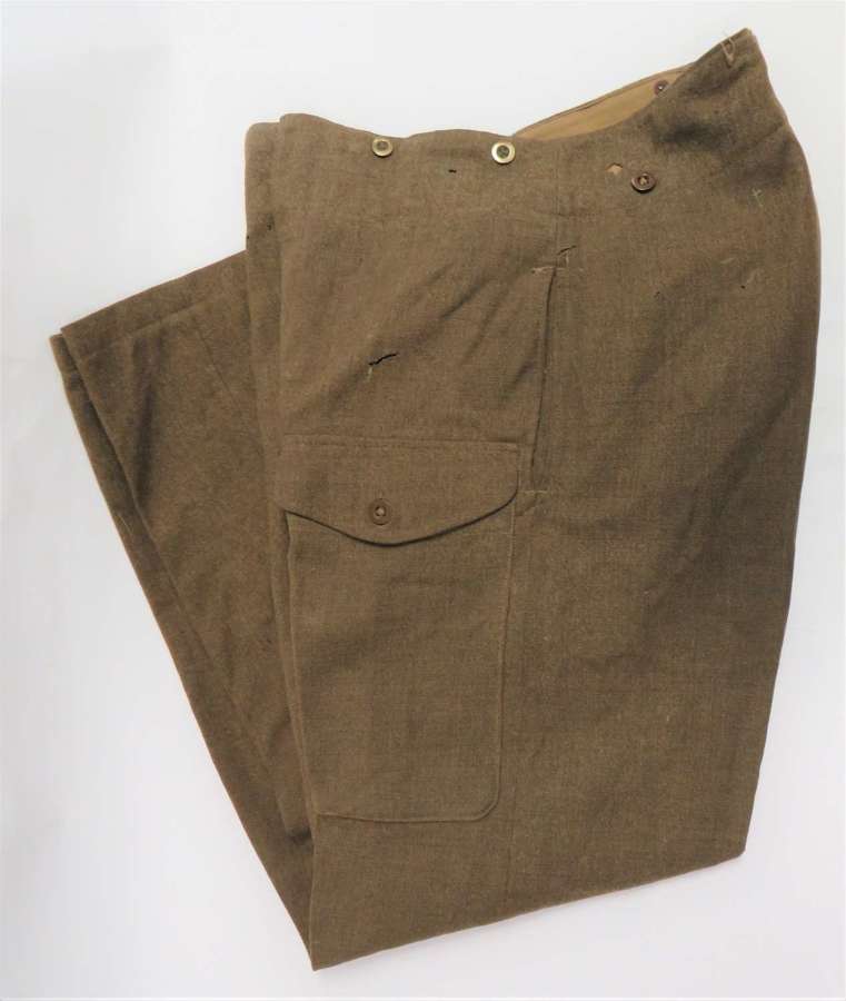 WW2 Code Dated 1942 British Battledress Trousers