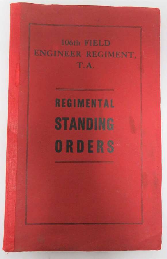 106th Field Engineers Standing Orders Manual
