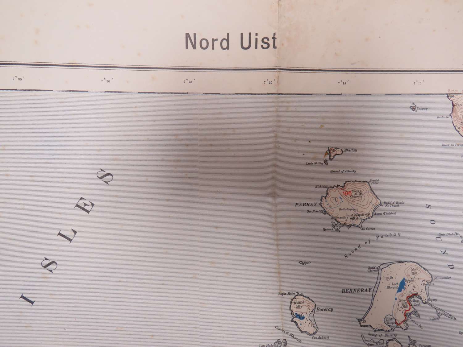 WW 2 German Invasion Map of the Hebrides