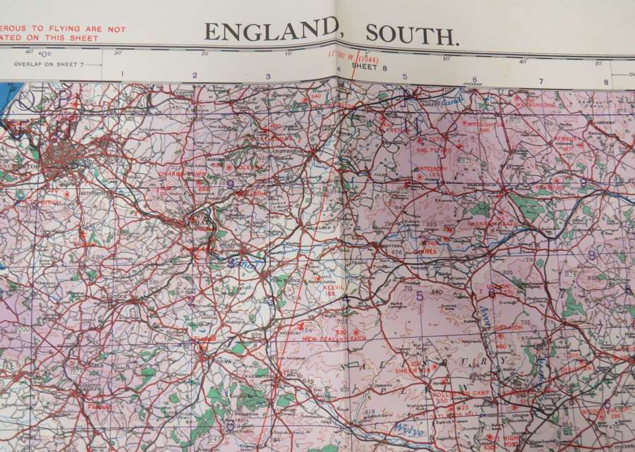 R.A.F Issue England South  Map