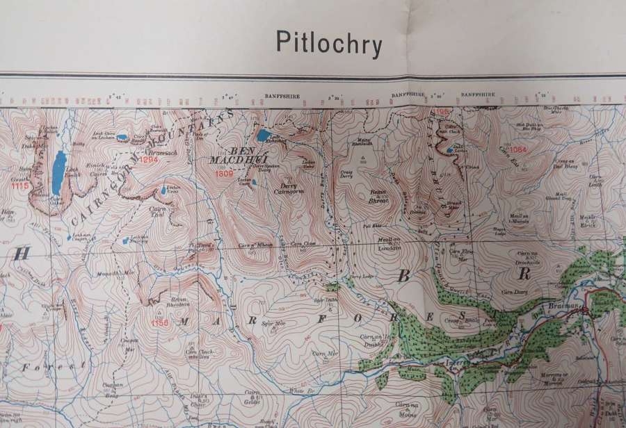 WW 2 German Invasion Map of Pitlochry