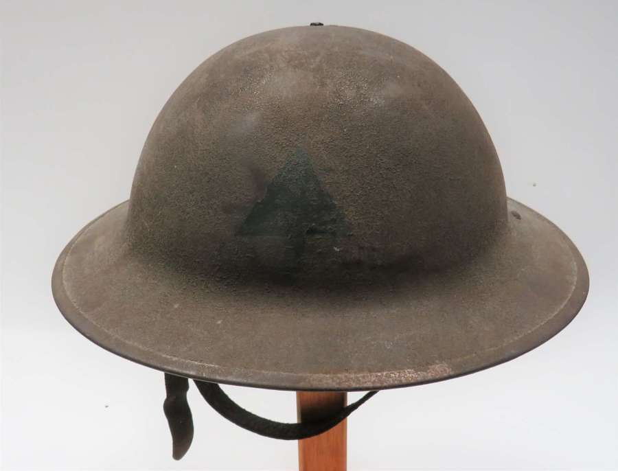 Original WW1 American 91st Infantry Division Brodie Pattern Helmet