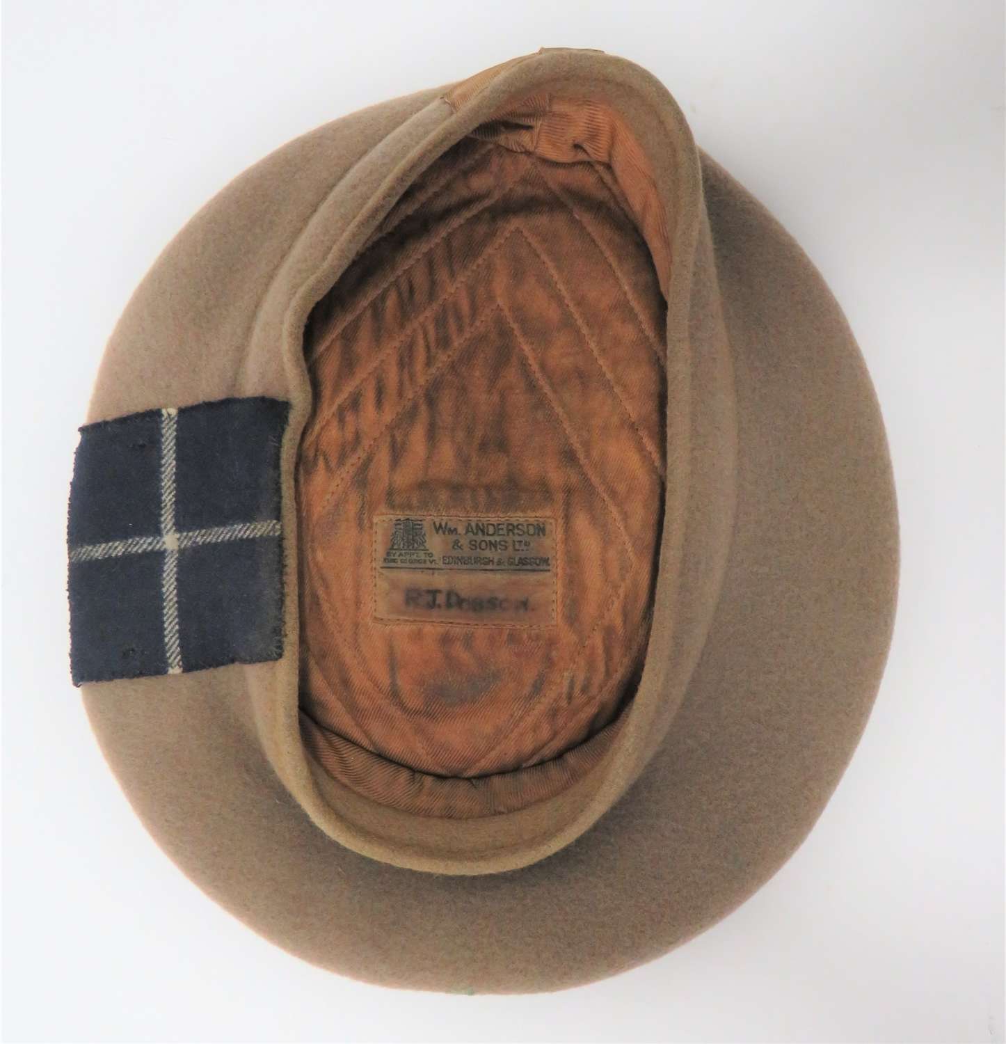 Scottish Rifles  WW2 Officers Tam O Shanter Hat