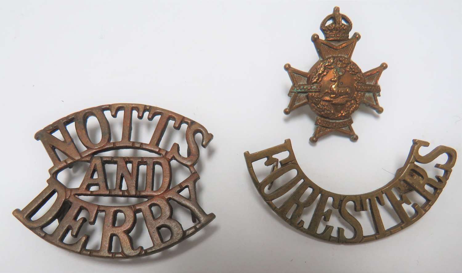Set of Notts and Derby Regiment Badges