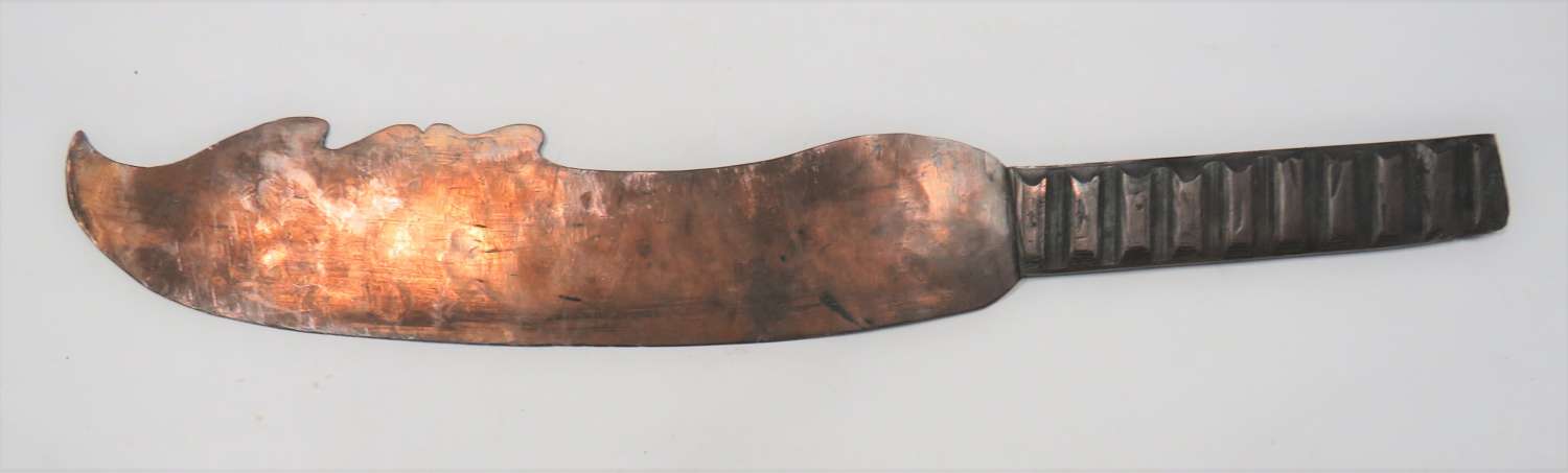 Very Large Trench Art Shell Driving Band Paper Knife