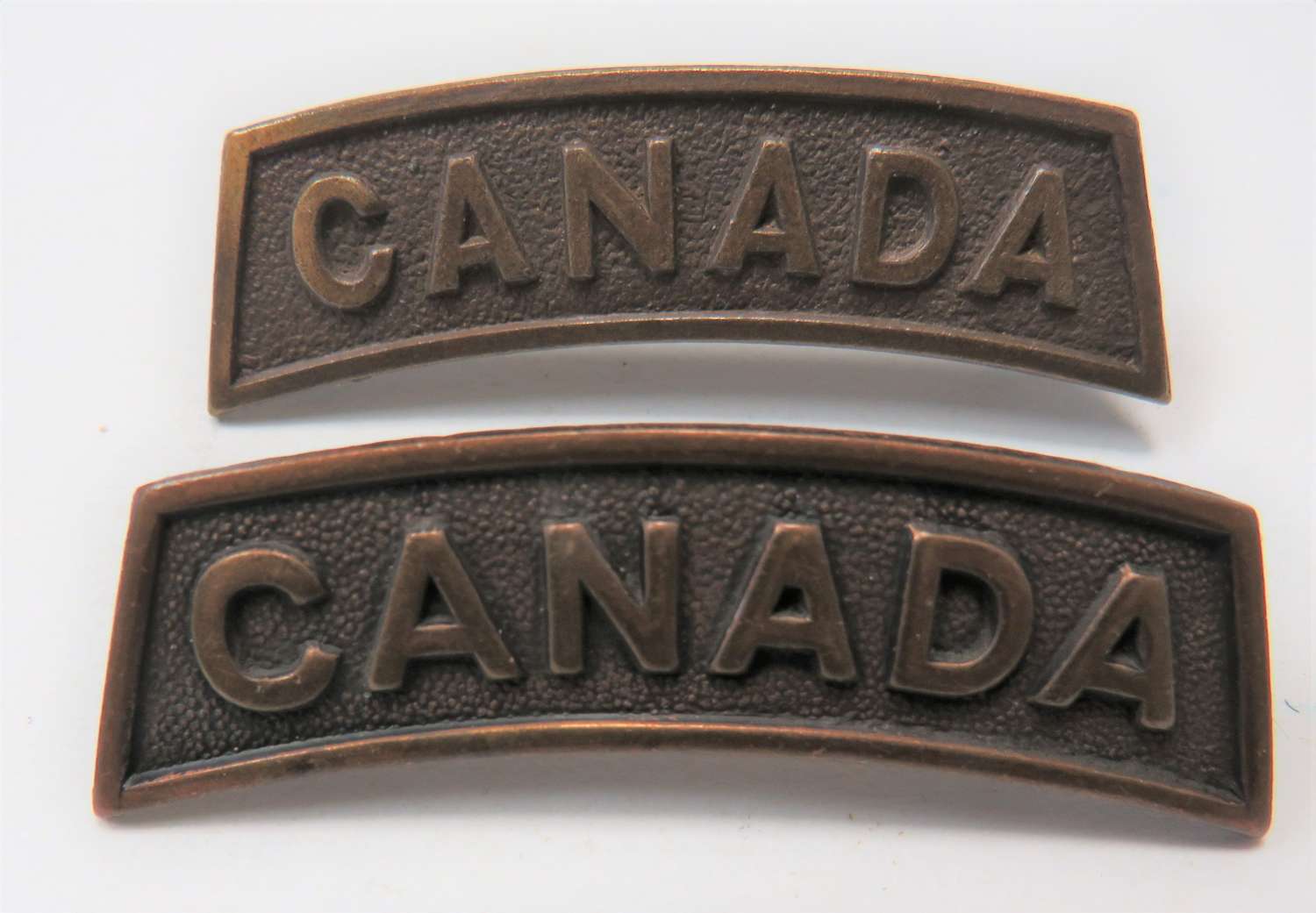 Pair of WW1 Period Canada Shoulder Titles