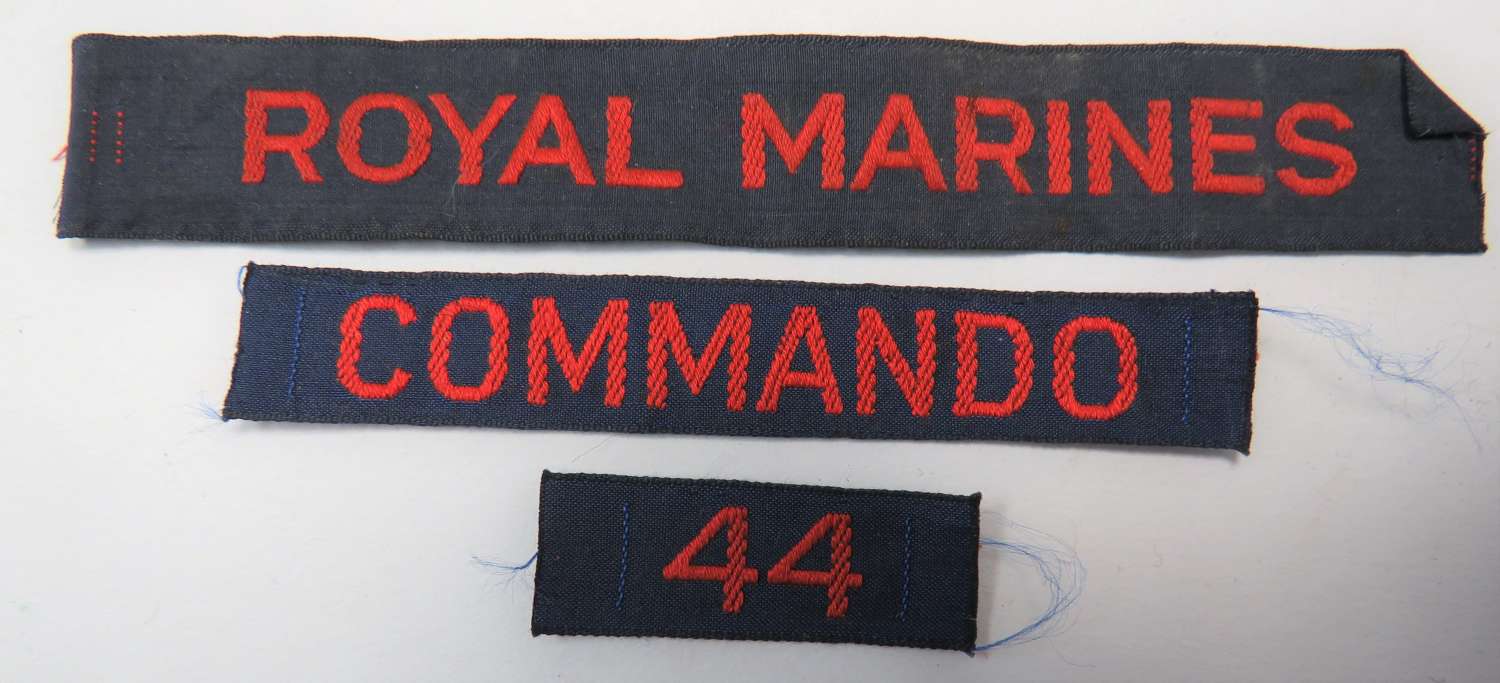Royal Marines Commando 44 Cash Tape Shoulder Titles
