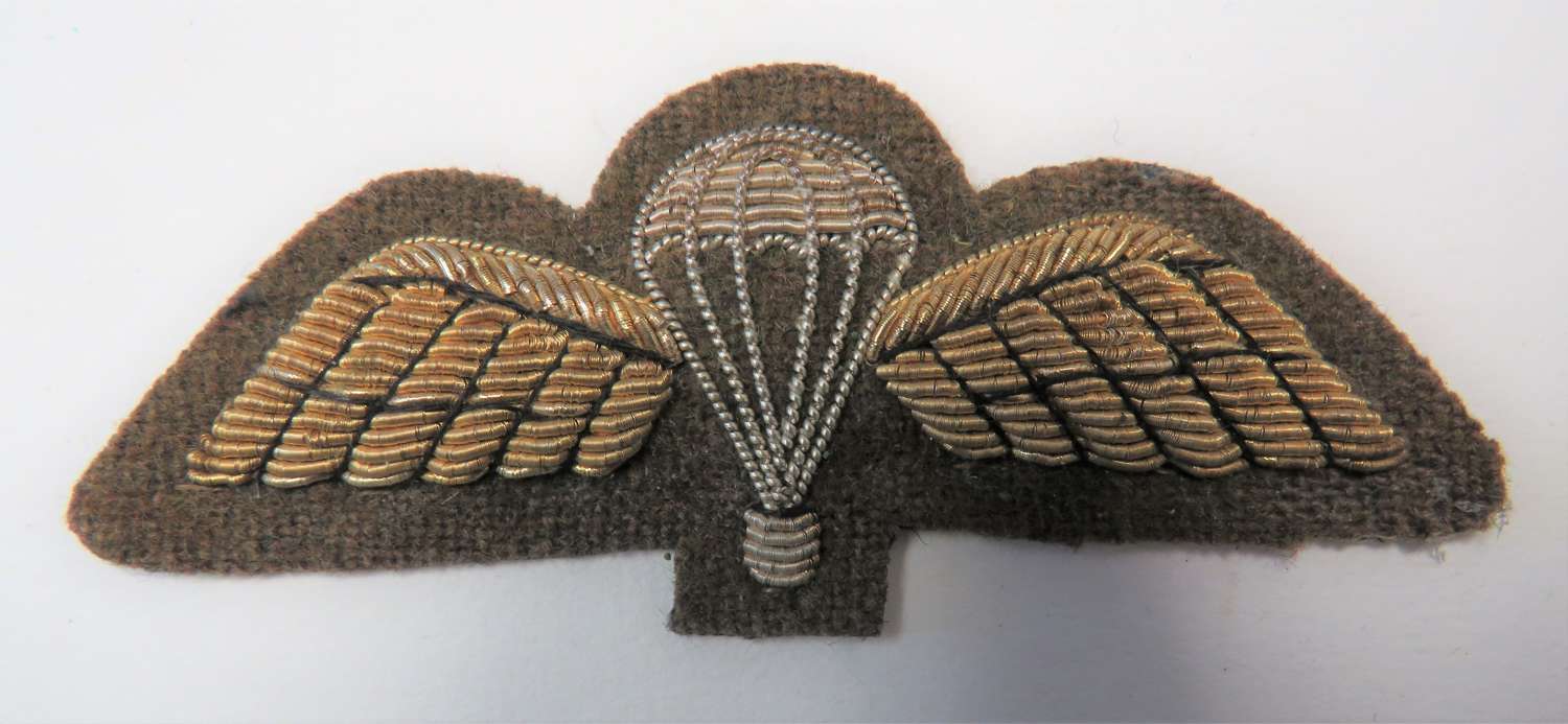 Bullion Embroidery Parachute Qualification Wings